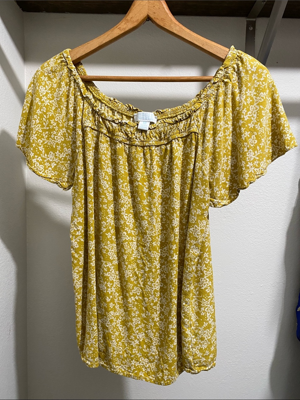Bunulu - Yellow Boho Floral Blouse
